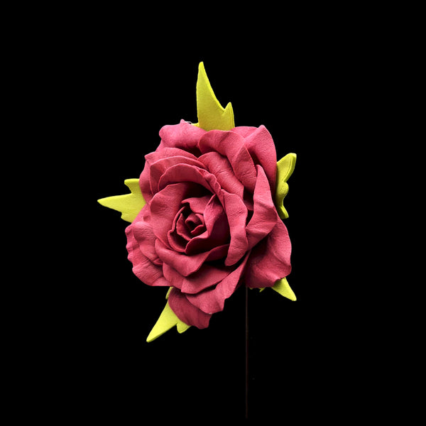 Padrão de flor de espuma rosa Mirabel