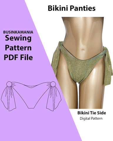 Bikini Tie Side Swimwear Sewing Pattern