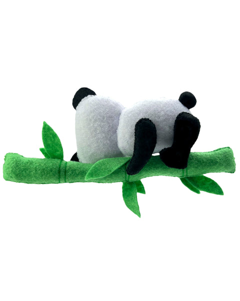 Schnittmuster für Filzspielzeug Panda 1