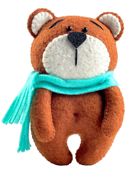 Padrão de costura de brinquedo de feltro Bear 1