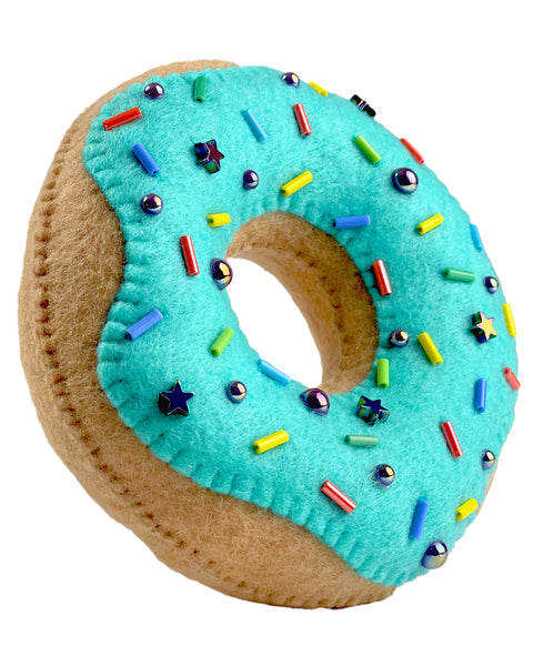 Patrón de costura de juguete de fieltro de donut