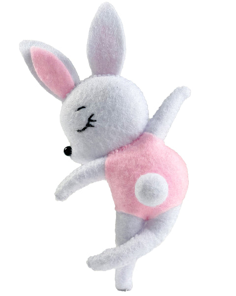 Ballerina Bunny Felt Toy Sewing Pattern