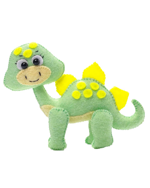 Patrón de costura de juguete de fieltro Stegosaurus