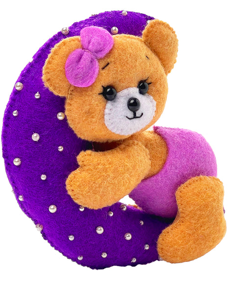 Moon Bear Felt Toy Sewing Pattern