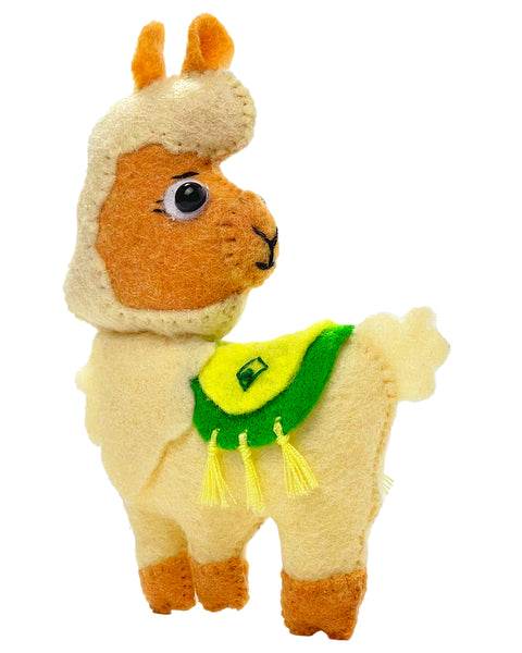 Padrão de costura de brinquedo de feltro de alpaca
