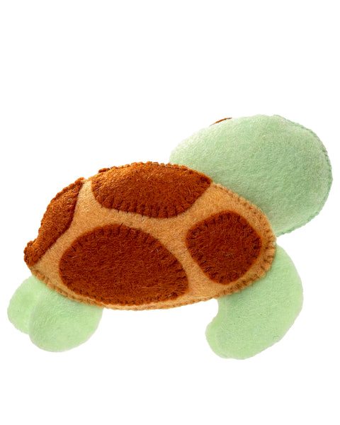 Patrón de costura de fieltro de juguete de tortuga