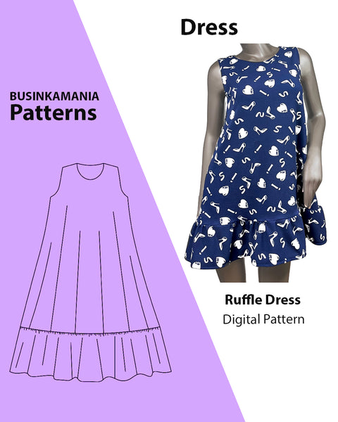 Ruffle Dress Sewing Pattern