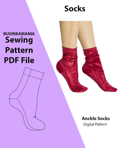 Ankle Socks Sewing Pattern