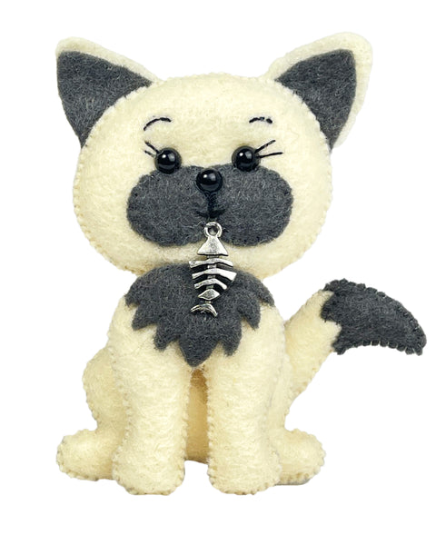 Padrão de costura de feltro de brinquedo Cat 1