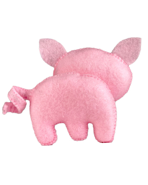 Schnittmuster für Filzspielzeug Schwein 2