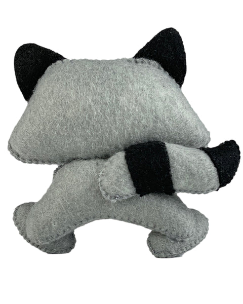 Padrão de costura de brinquedo de feltro Raccoon 2