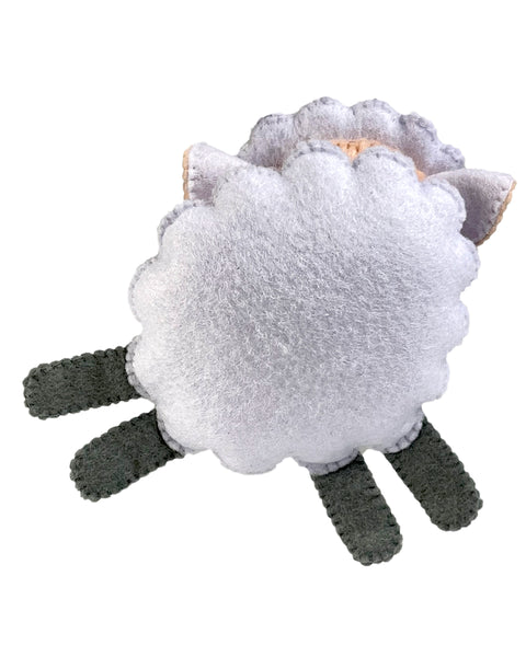 Padrão de costura de brinquedo de feltro de ovelha 2