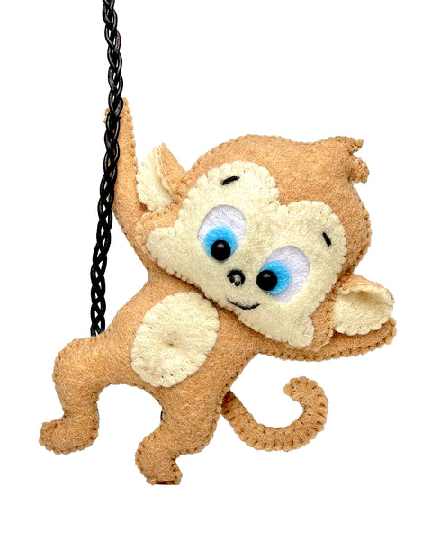 Padrão de costura de brinquedo de feltro Macaco 1