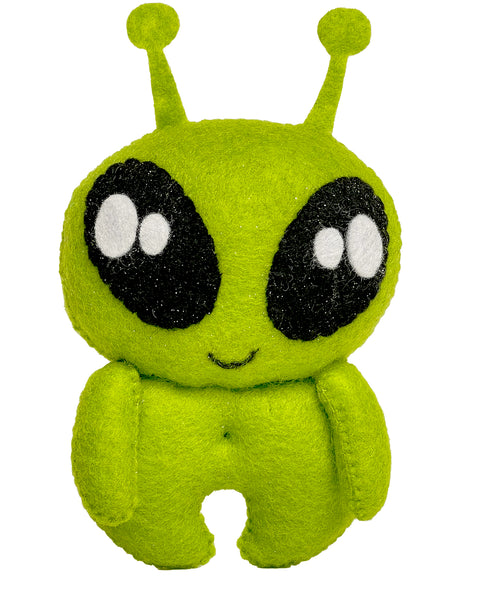 Schnittmuster für Filzspielzeug „Alien 1“.