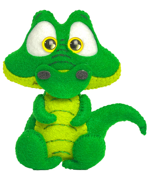 Крокодил 1 Выкройка для шитья войлочной игрушки