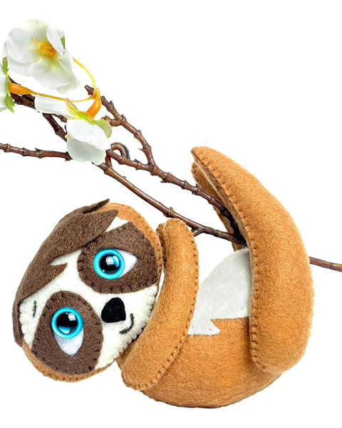 Ленивец 1 Войлочная игрушка Выкройка для шитья