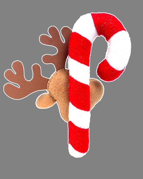 Candy Cane 1 Felt Toy Sewing Pattern