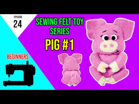 Pig 1 Felt Toy Sewing Pattern