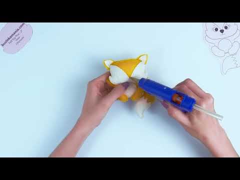 Выкройка для шитья войлочной игрушки Fox 2