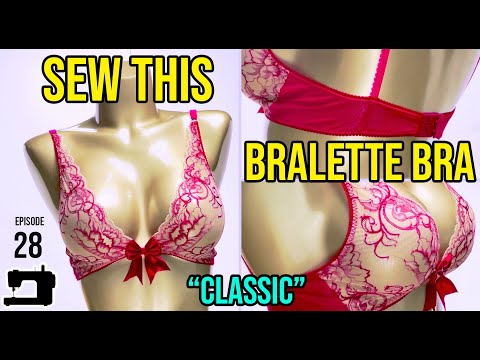 Classic Bralette Bra Sewing Pattern
