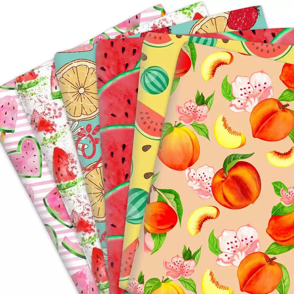 Fruits Print 50 * 145cm 4-Wege-Stretch, elastischer, hochwertiger Stoff für Dessous