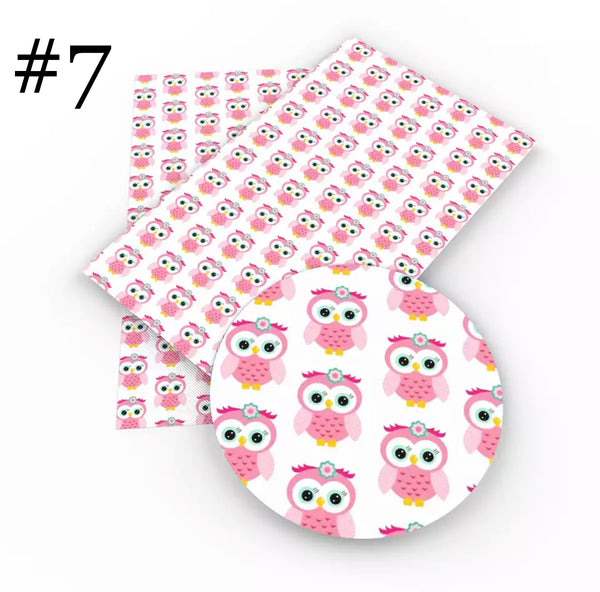 Owl Print 50*145cm 4 Way Stretch Elastic High Quality Fabric For Lingerie
