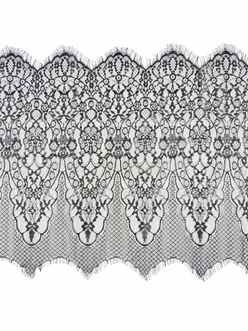 Eyelash Lace Fabric 30cm Width NON Stretch Mesh Lace Trim For Lingerie Sewing