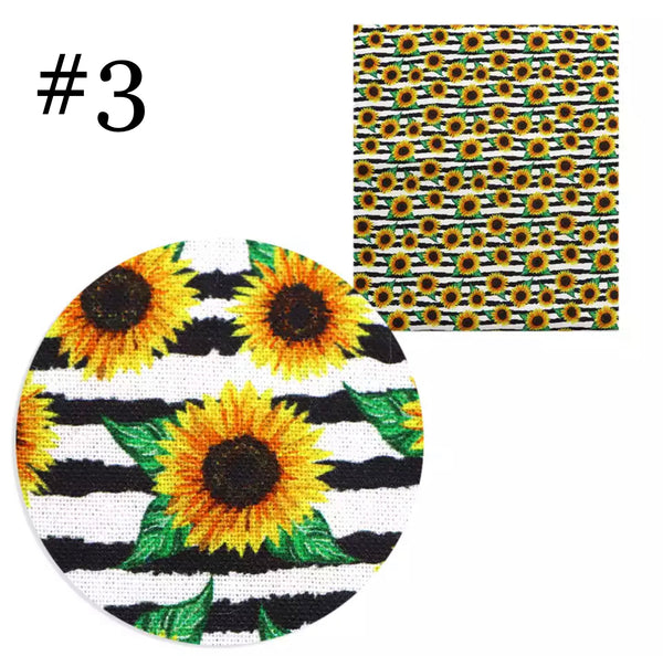 Sonnenblumendruck 50 * 145 cm 4-Wege-Stretch, elastischer, hochwertiger Stoff für Dessous