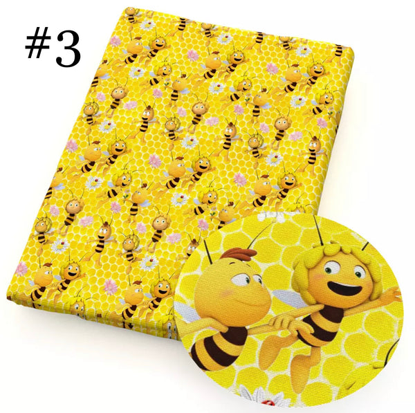 Bienendruck 50 * 145 cm 4-Wege-Stretch, elastischer, hochwertiger Stoff für Dessous