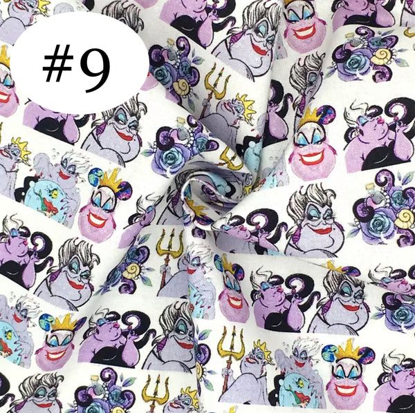 Disney Witch Print 50*145cm 4 Way Stretch Elastic High Quality Fabric For Lingerie