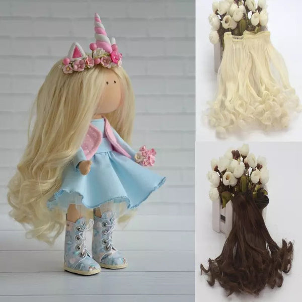 15*100cm Big Wave Hair Accessories for Handmade Dolls Making