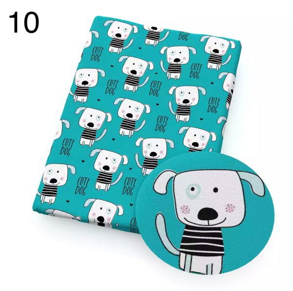 Hunde-Druck, 50 x 145 cm, 4-Wege-Stretch, elastisch, hochwertiger Stoff für Dessous