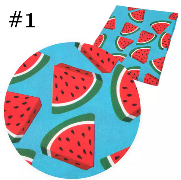 Watermelon Print 50*145cm 4 Way Stretch Elastic High Quality Fabric For Lingerie