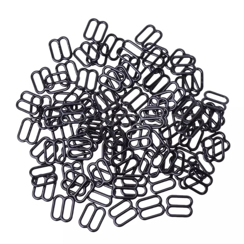 10 Stück 10 mm verstellbare Metallschieber zum Nähen von Dessous