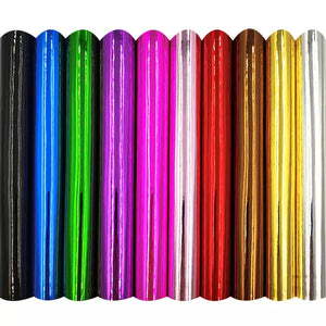 Mirror Shiny Glossy PU Faux Leather Sewing Fabric 20 x 30cm