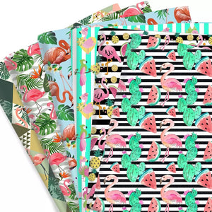 Flamingo Print 50*145cm 4 Way Stretch Elastic High Quality Fabric For Lingerie