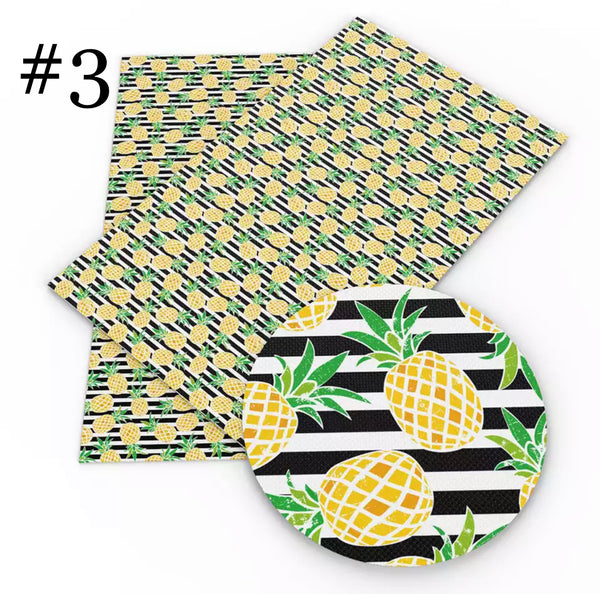 Ananas-Druck, 50 x 145 cm, hochwertiger Stoff aus reiner Baumwolle für Kleidung