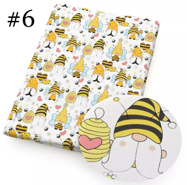 Bienendruck 50 * 145 cm 4-Wege-Stretch, elastischer, hochwertiger Stoff für Dessous
