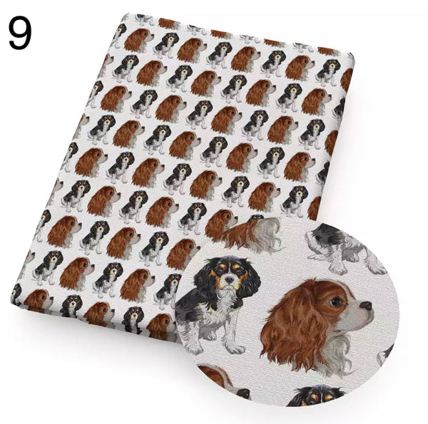 Hunde-Druck, 50 x 145 cm, 4-Wege-Stretch, elastisch, hochwertiger Stoff für Dessous