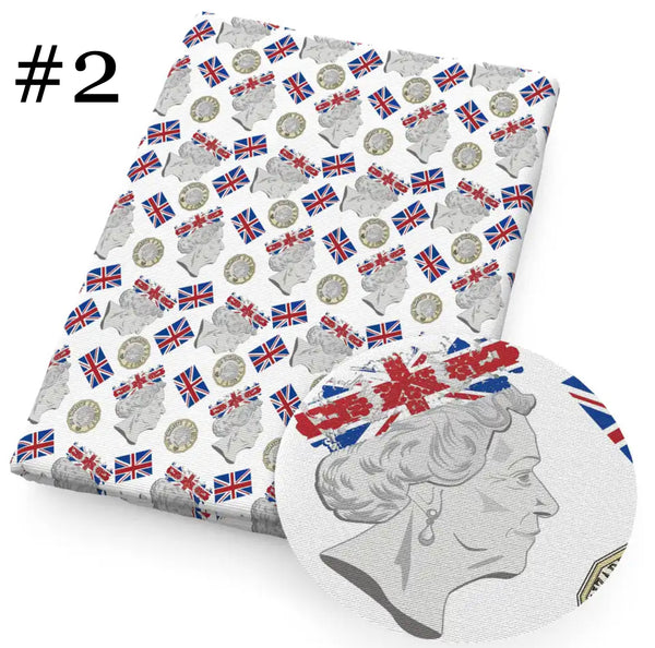 Queen Elizabeth Print 50*145cm 4 Way Stretch Elastic High Quality Fabric For Lingerie