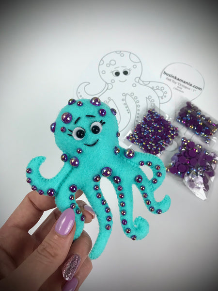 Octopus 1 Felt Toy Sewing Pattern