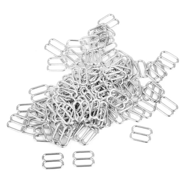 10 Stück 12 mm verstellbare Metallschieber zum Nähen von Dessous