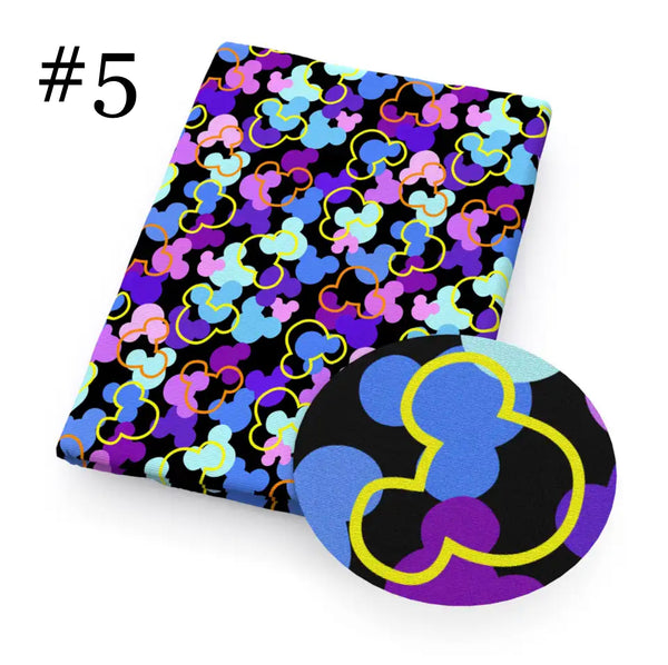 Disney Mickey Print 50*145cm 4 Way Stretch Elastic High Quality Fabric For Lingerie