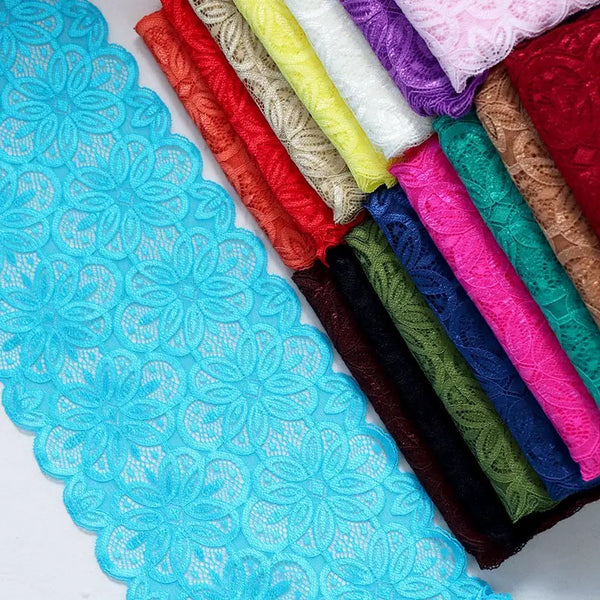 Nylon Elastic Lace Fabric
