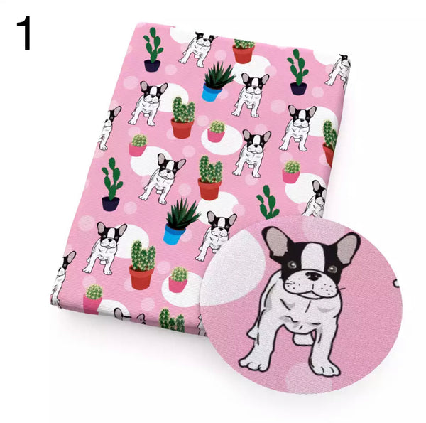 Hunde-Druck, 50 x 145 cm, 4-Wege-Stretch, elastisch, hochwertiger Stoff für Dessous