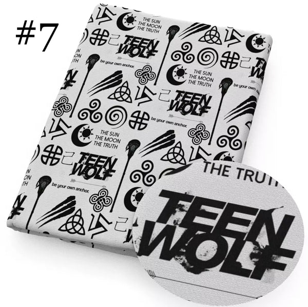 Teen Wolf Movie Print 50*145cm 4 Way Stretch Elastic High Quality Fabric For Lingerie
