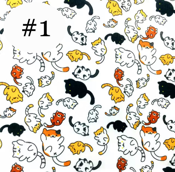 Cat Print 50*145cm 4 Way Stretch Elastic High Quality Fabric For Lingerie