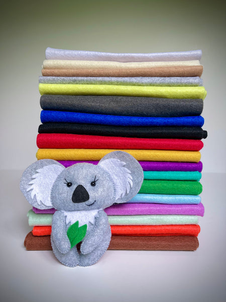 Patrón de costura de juguete de fieltro Koala