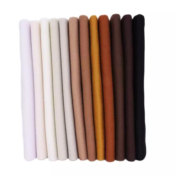 6-teiliges Filz-Set aus glattem, weichem koreanischem Polyester mit hoher Dichte
