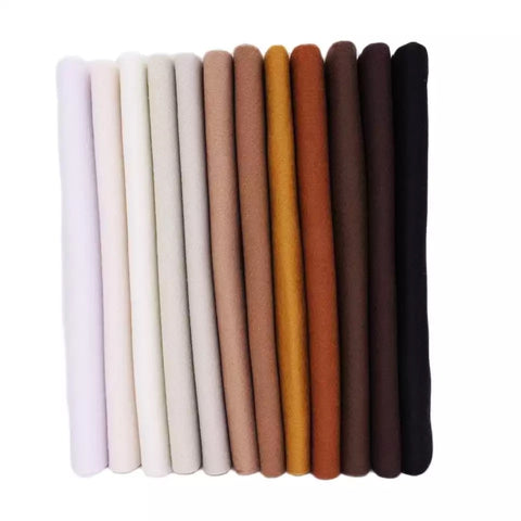 6Pcs High Density Polyester Smooth Soft Korean Fabric Felt Set